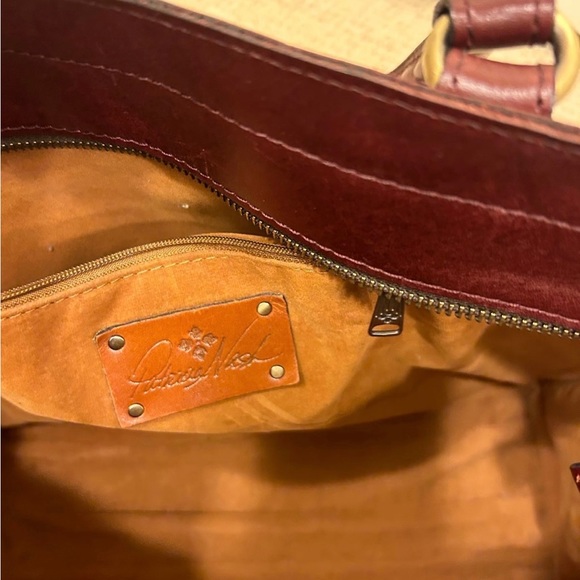 Patricia Nash Leather Angela Studded Floral tote Purse bag Satchel - Picture 5 of 12